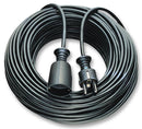 BRENNENSTUHL 1165460 Mains Power Cord, Mains Plug, Schuko, Mains Socket, Swiss, 32 ft, 10 m, Black