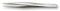 IDEAL-TEK 00 SA Tweezer, High Precision, Flat, 120 mm, Stainless Steel Body, Stainless Steel Tip