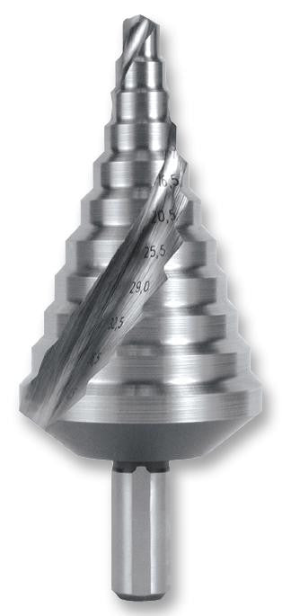 RUKO 101090 STEP DRILL, HSS, 6.5-40.5MM