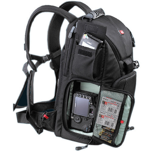 Vivitar DKS-25 Photo/SLR/Laptop Sling Backpack, Large (20 x 12 x 9", Black)