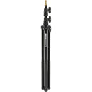 Manfrotto 366B Basic Black Light Stand - 6.4' (1.9m)
