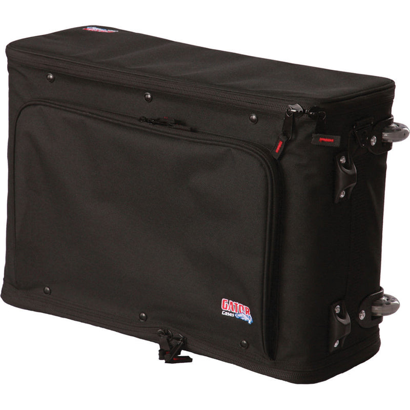 Gator Cases 3U Lightweight Rolling Rack Bag (Black)