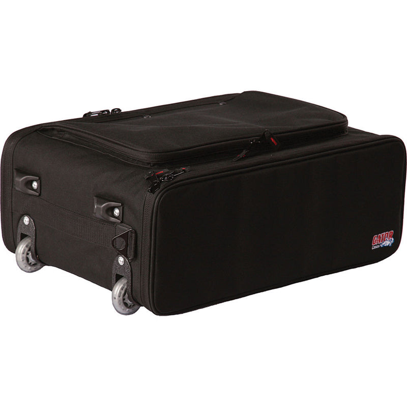 Gator Cases 3U Lightweight Rolling Rack Bag (Black)