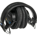 Sony MDR-7506 Headphones with Sheepskin Leather Earpads & Carrying Case Kit