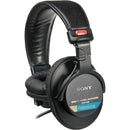 Sony MDR-7506 Headphones with Sheepskin Leather Earpads & Carrying Case Kit