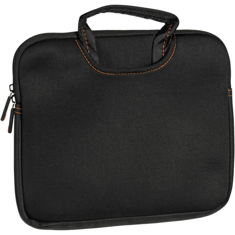 Ruggard 10" Ultra Thin Netbook Sleeve With Handles (Black/Orange)