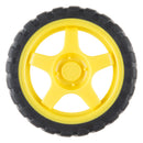 Tanotis - SparkFun Wheel - 65mm (Rubber Tire, Pair) DC/Gearmotor - 2