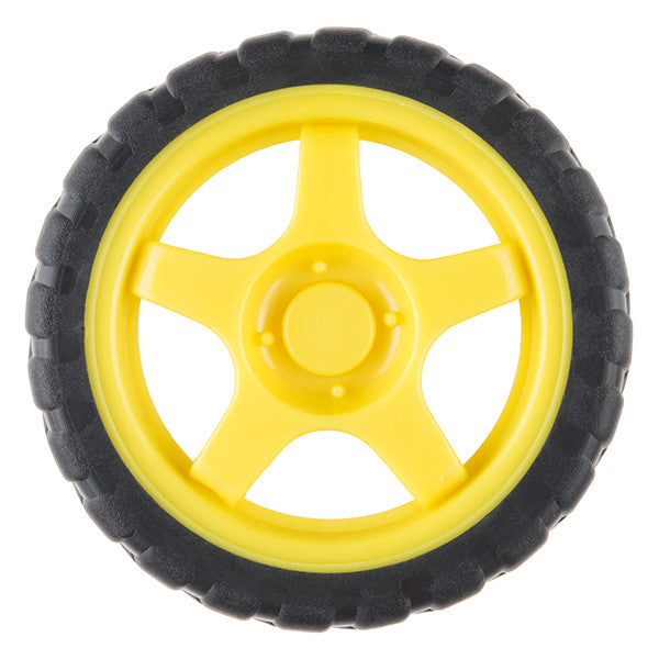 Tanotis - SparkFun Wheel - 65mm (Rubber Tire, Pair) DC/Gearmotor - 2