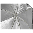 Impact Convertible Umbrella - White Satin with Removable Black Backing - 32"
