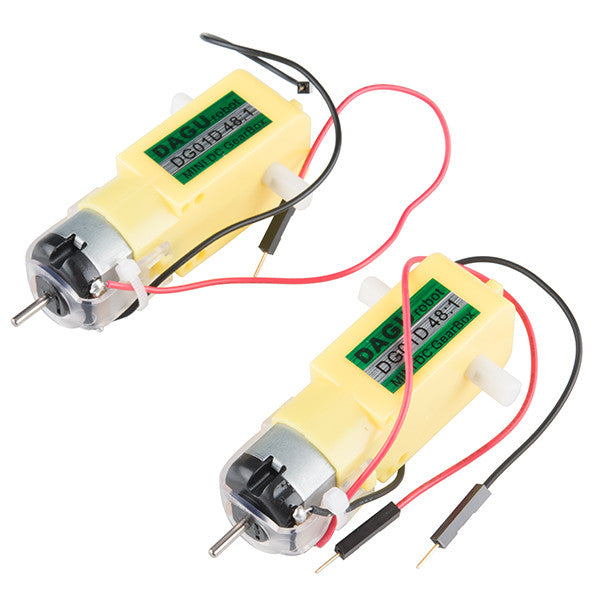 Tanotis - SparkFun Hobby Gearmotor - 200 RPM (Pair) DC/Gearmotor - 1