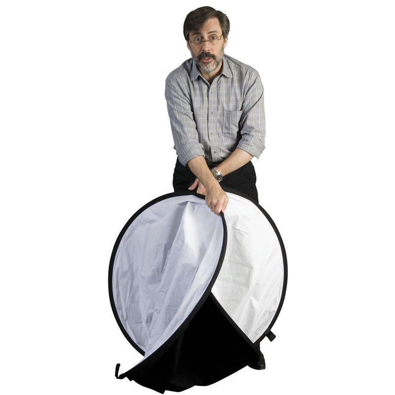 Impact Collapsible Oval Reflector Disc - Soft Gold/White - 41x74"
