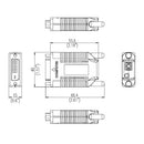 Apantac DVI-XX-SC - Single Link DVI-D Extender (Tx and Rx Without Fiber)