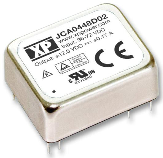XP POWER JCA0424S05 4 Watt 2:1 Input Range Single Output DC/DC Converter, Input 18V to 36V, Output 5V/800mA