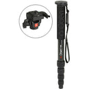 Oben CTM-2500 5-Section Carbon Fiber Monopod with VH-R2 Tilt Monopod Head Kit