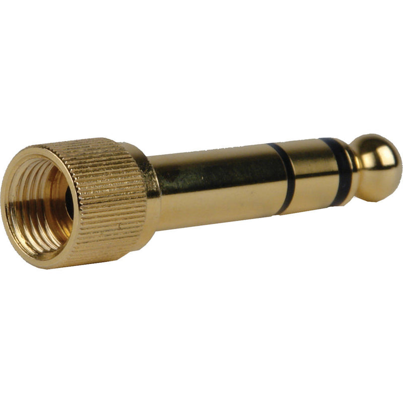 Remote Audio 1/8" Female to 1/4" Male TRS Screw-on Adapter