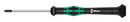 WERA 118030 PZ0 x 60mm Kraftform Micro Round Blade Screwdriver for Pozidriv Screws