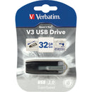 Verbatim 32GB Store 'n' Go V3 USB 3.0 Flash Drive (Gray/Black)