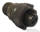 AMPHENOL COMMERCIAL PRODUCTS MS3106A10SL-4S Circular Connector, MIL-DTL-5015 Series, Straight Plug, 2 Contacts, Solder Socket, Threaded, 10SL-4