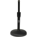 Atlas Sound DS-7E - Adjustable Round Base Desk Stand - Height: 8 - 13" (20.32 - 33.02cm) (Black)