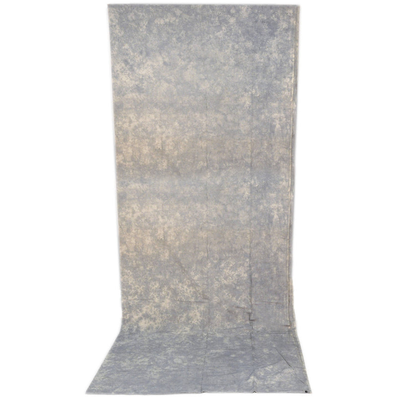 Impact Background Kit with 10 x 24' Tie-Dyed Slate Gray Muslin Backdrop