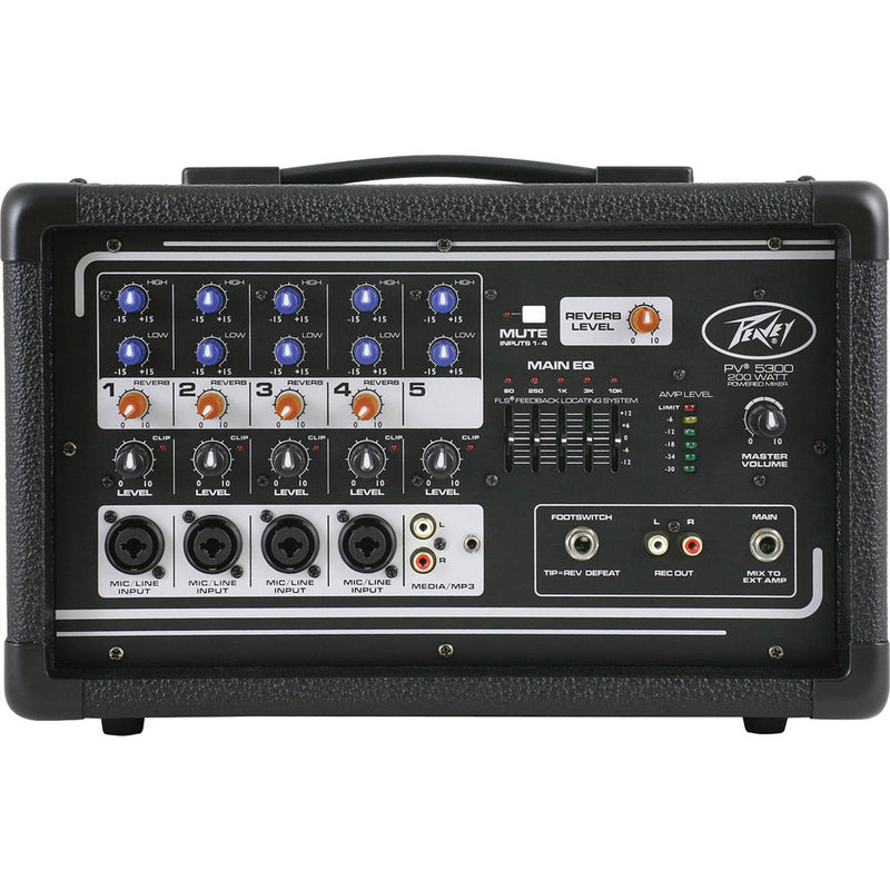 Peavey PV 5300 - Five Channel, 200 Watt Powered Mixer