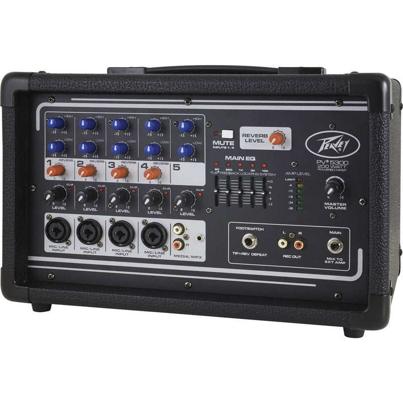 Peavey PV 5300 - Five Channel, 200 Watt Powered Mixer