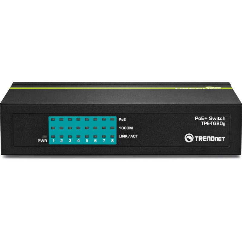 TRENDnet TPE-TG80G 8-Port Gigabit GREENnet PoE+ Switch