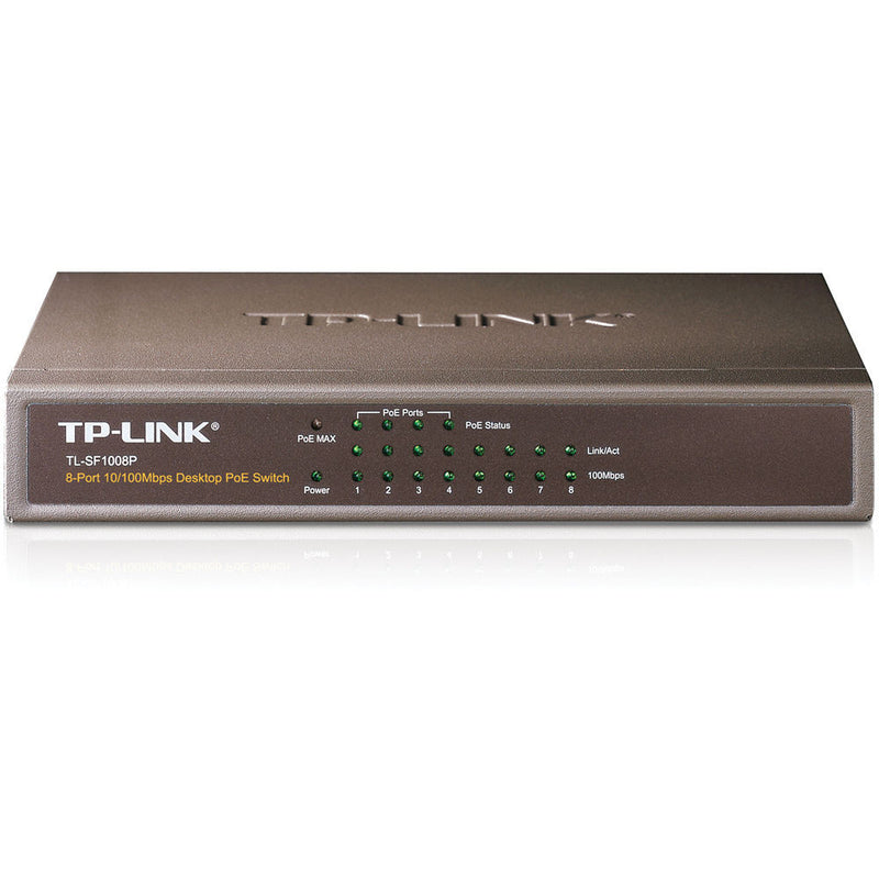 TP-Link TL-SF1008P 8-Port 10/100Mbps Desktop Switch with 4-Port PoE