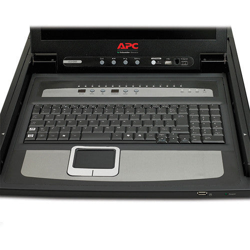 APC 17" Rack LCD Console with Integrated 16-Port Analog KVM Switch (Black)