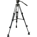 E-Image EK50AAM Fluid Drag Video Head and Tripod Kit with Dolly