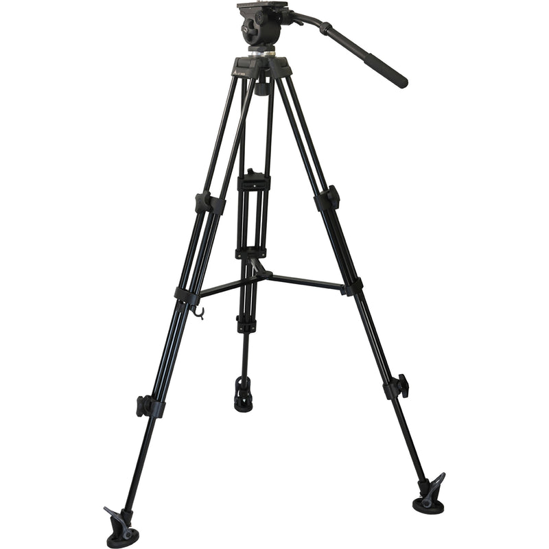 E-Image EK50AAM Fluid Drag Video Head and Tripod Kit with Dolly