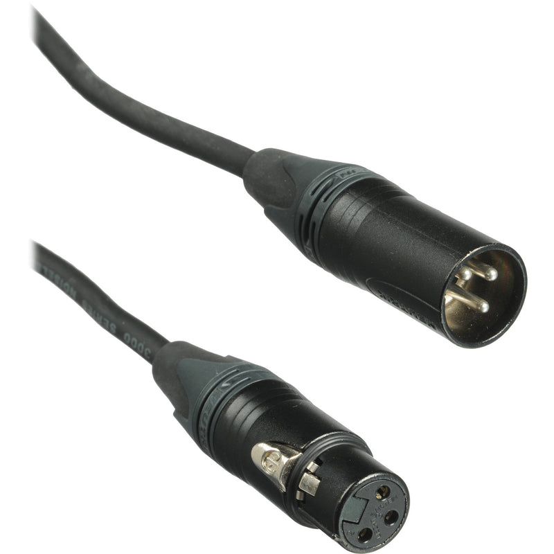 Kopul Premium Performance 3000 Series XLR M to XLR F Microphone Cable - 25' (7.6 m), Black