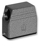 HTS - TE CONNECTIVITY 1106411-2 Connector Backshell, Hood, HTS Heavy Duty Connectors, 2, 90&deg;, Aluminium Body