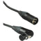 Kopul Premium Performance 3000 Series XLR M to Angled XLR F Microphone Cable - 20' (6.1 m), Black