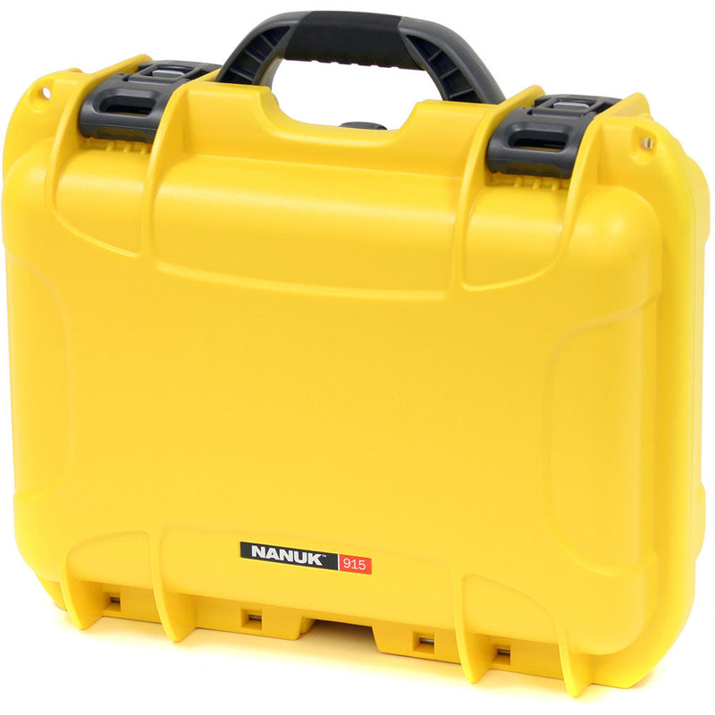 Nanuk 915 Case with Padded Dividers (Yellow)