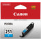 Canon CLI-251C Standard Capacity Cyan Ink Tank