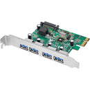 SIIG 4-Port USB 3.0 SuperSpeed PCIe Adapter Card