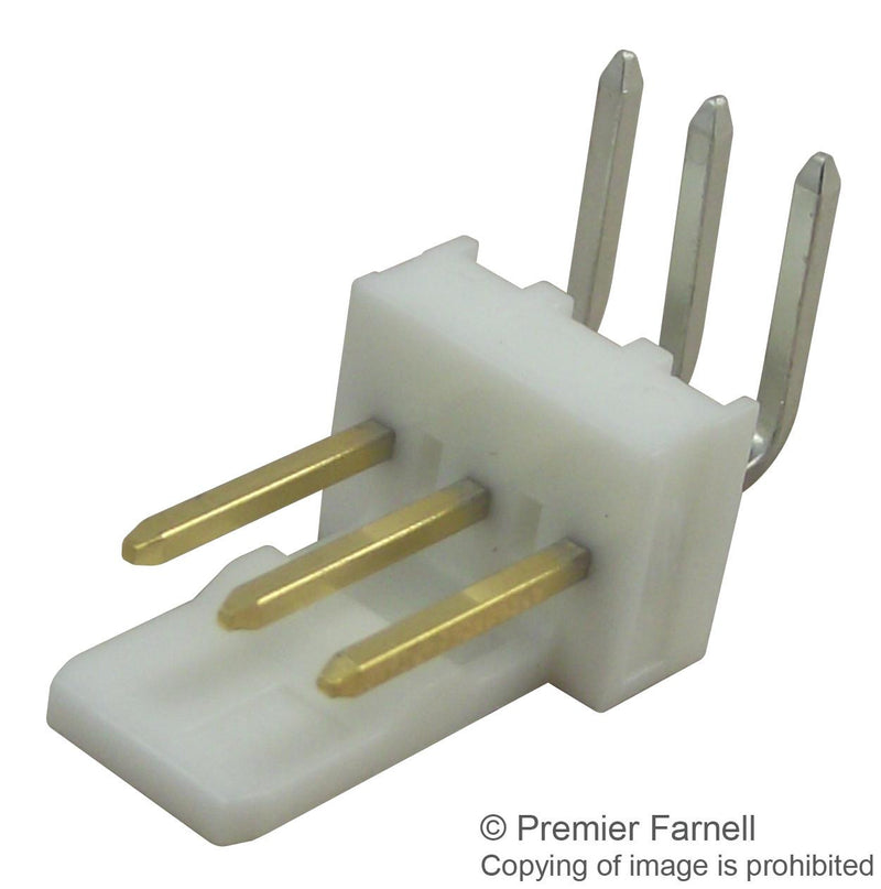 MOLEX 22-12-4032 Wire-To-Board Connector, Right Angle, 2.54 mm, 3 Contacts, Header, KK 7395 Series, Through Hole
