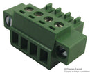 MULTICOMP MC421-381004 Wire-To-Board Connector, Locking, 3.81 mm, 4 Contacts, Plug, MC421 Series, Screw, 1 Rows