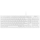 Macally 103 Key Full-Size USB Keyboard With Shortcut Keys for Mac (White)