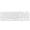 Macally 103 Key Full-Size USB Keyboard With Shortcut Keys for Mac (White)