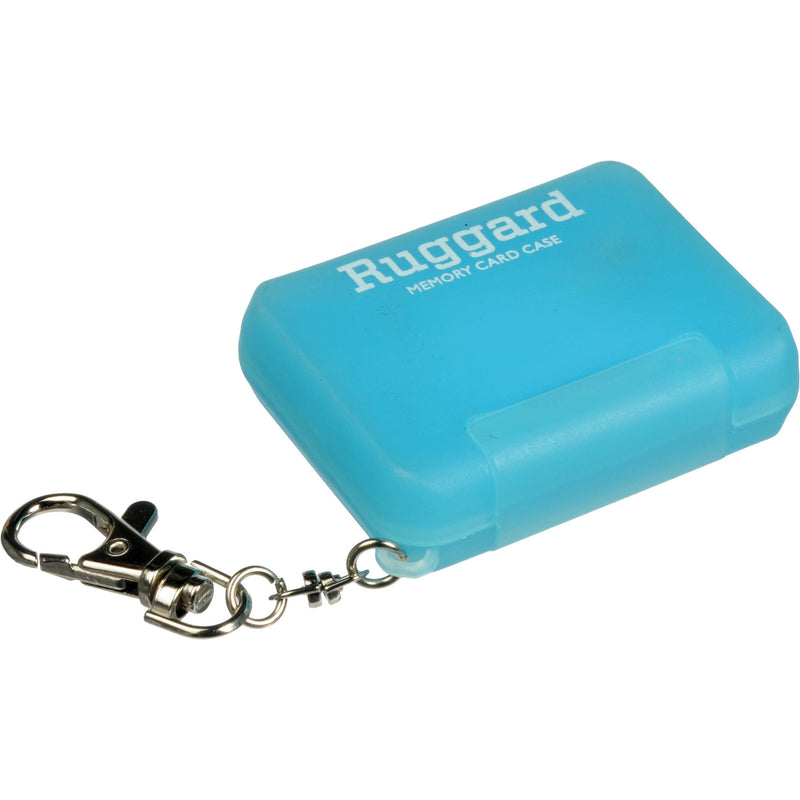 Ruggard Memory Card Case for 4 SD Cards (Light Blue)