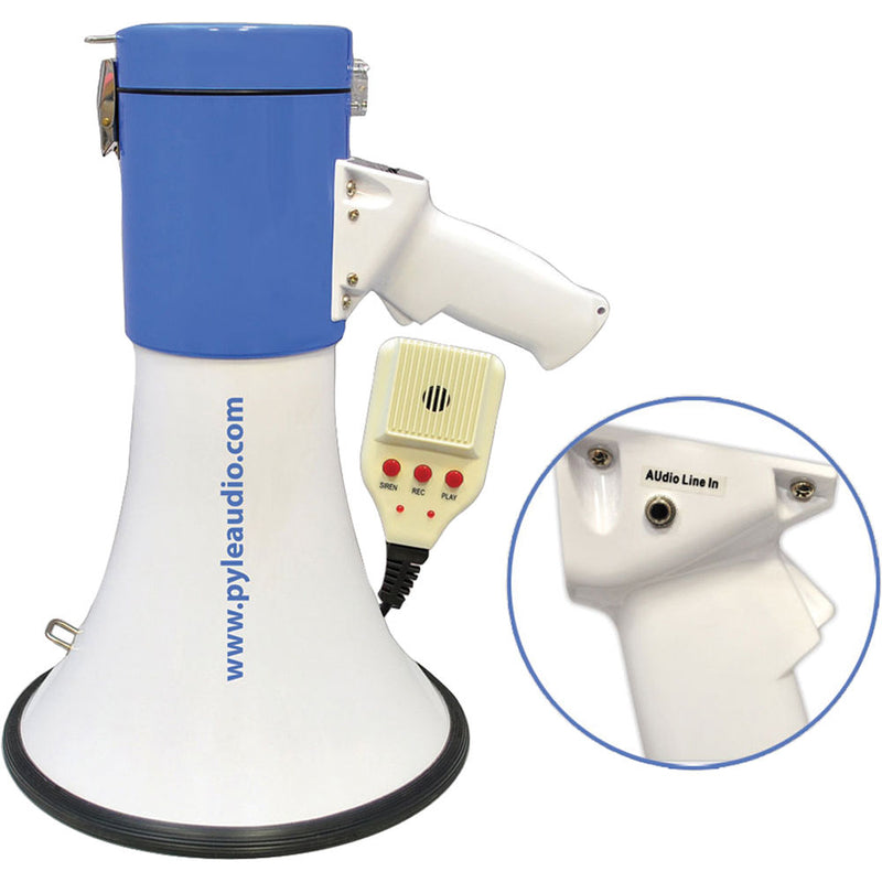 Pyle Pro PMP59IR 50W Megaphone/Bullhorn with Lithium Battery