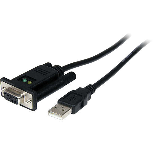 StarTech 1-Port USB to Null Modem RS232 DB9 Serial DCE Adapter Cable with FTDI