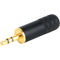 Switchcraft 3.5mm TRS Male Cable Connector (Black Handle, Gold-Plated Connector)