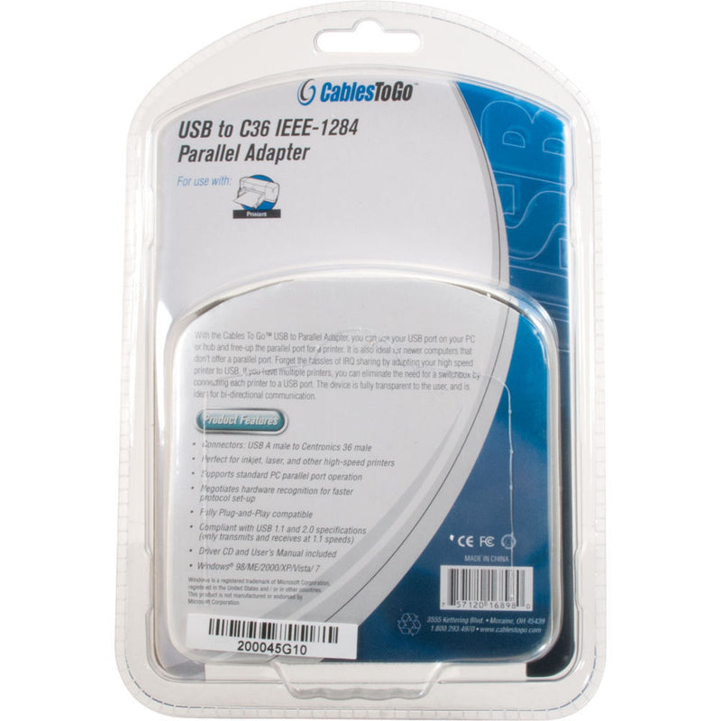C2G USB IEEE-1284 Parallel Printer Adapter (6.0')