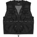 Humvee by CampCo Combat Photo Vest, Large (Black)