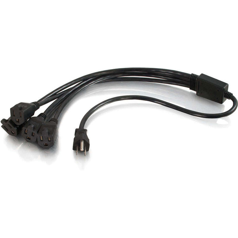 C2G 16 AWG 1-to-4 Power Cord Splitter (3')