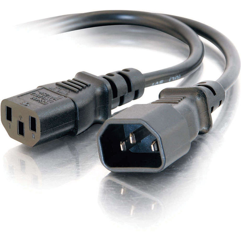 C2G 18 AWG Computer Power Extension Cord IEC C13 to IEC C14 (10')