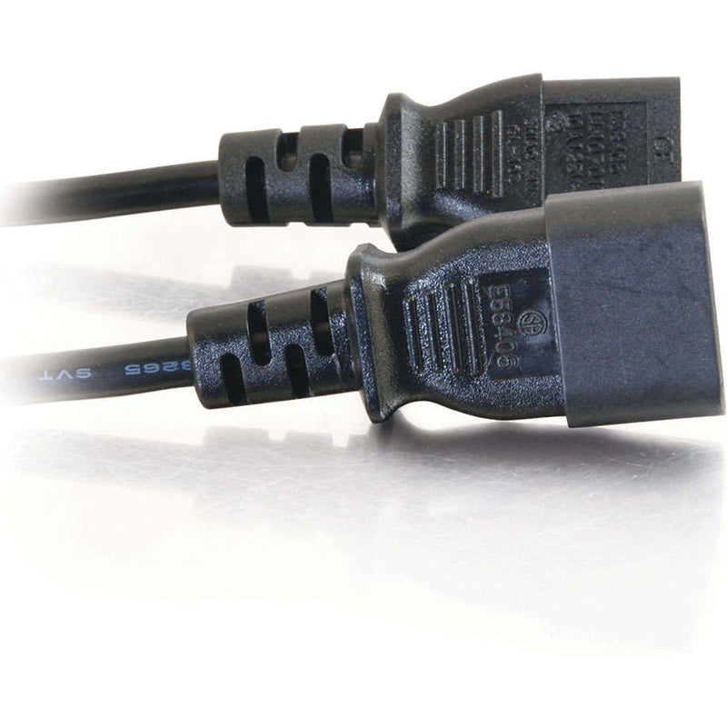 C2G 18 AWG Computer Power Extension Cord IEC C13 to IEC C14 (10')